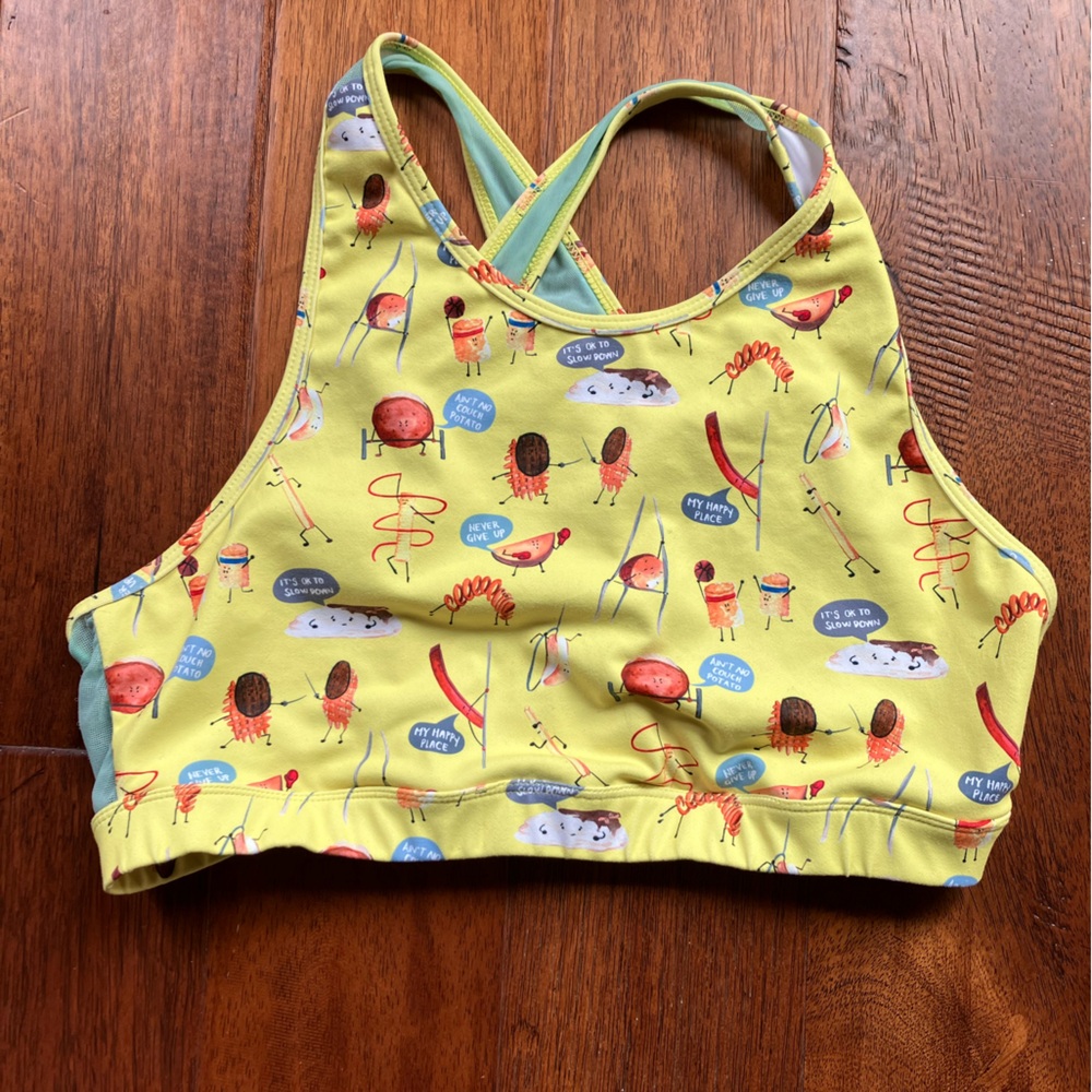 Push and Pole Potatoes Cross Mesh Bra XL